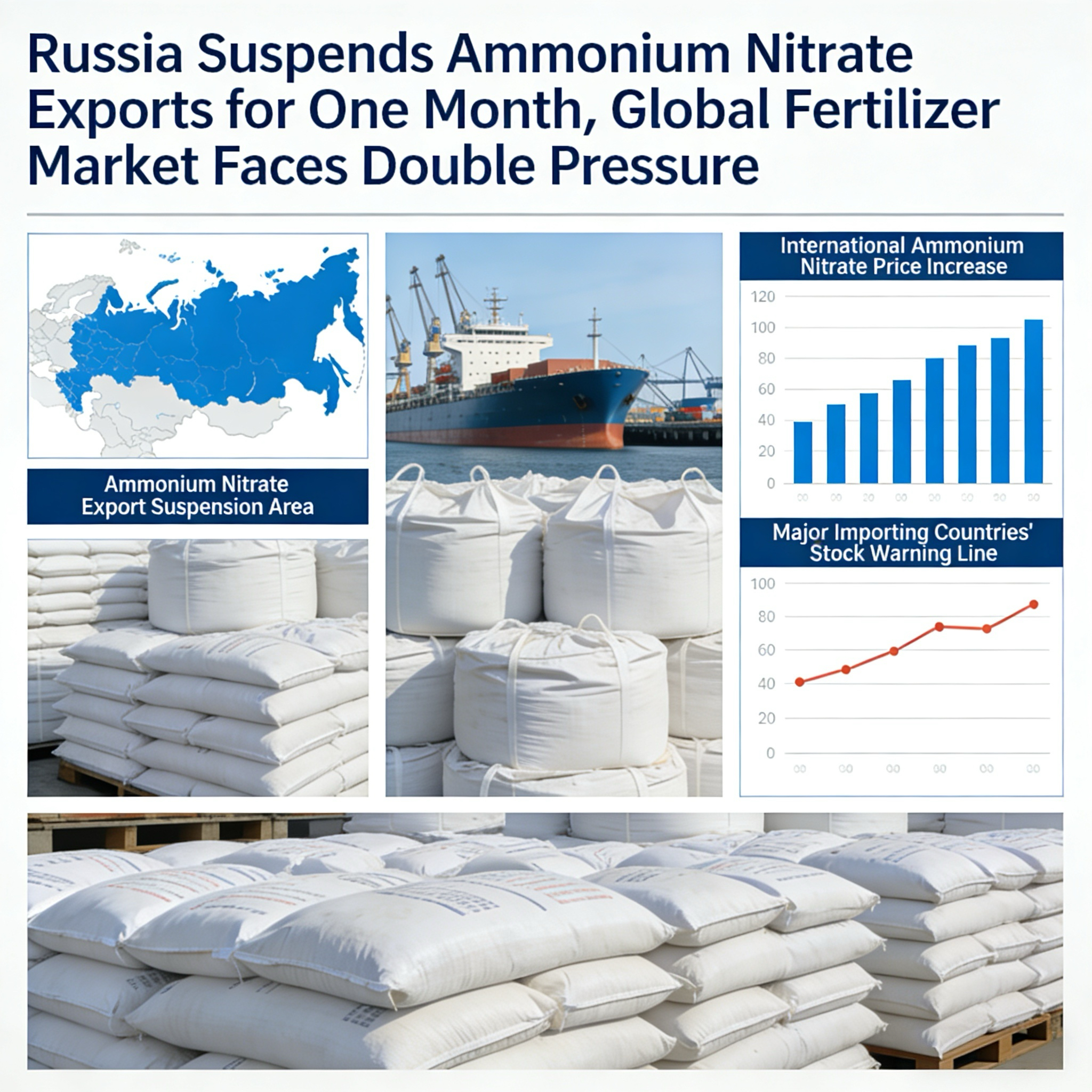 Supply Chain Hit Again! Russia Suspends Ammonium Nitrate Exports for One Month