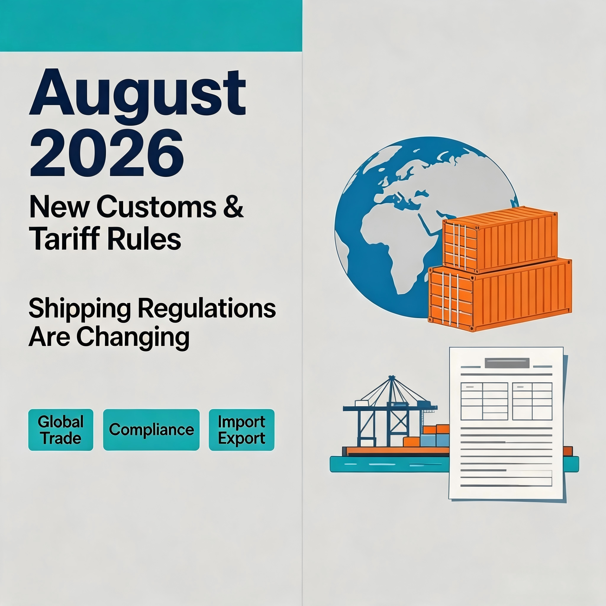 Must-Read for Exporters in August! Global Tariffs, Customs Clearance, and New Regulations Take Effect – Shipping Rules Are Changing in These Countries